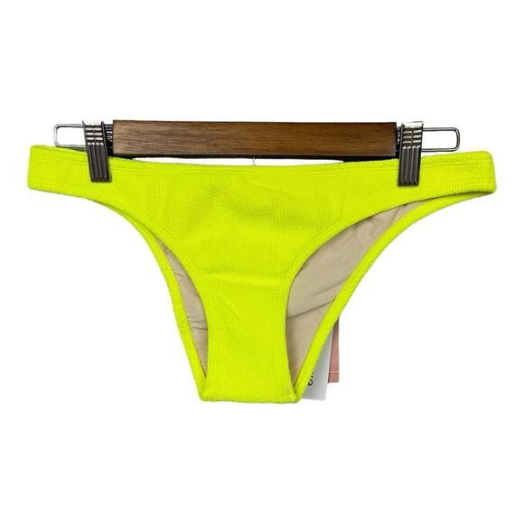 PILYQ Tube Bandeau Bikini‎ Top and Full Bikini Bottom in Pineapple Reef Terry L - Picture 11 of 16